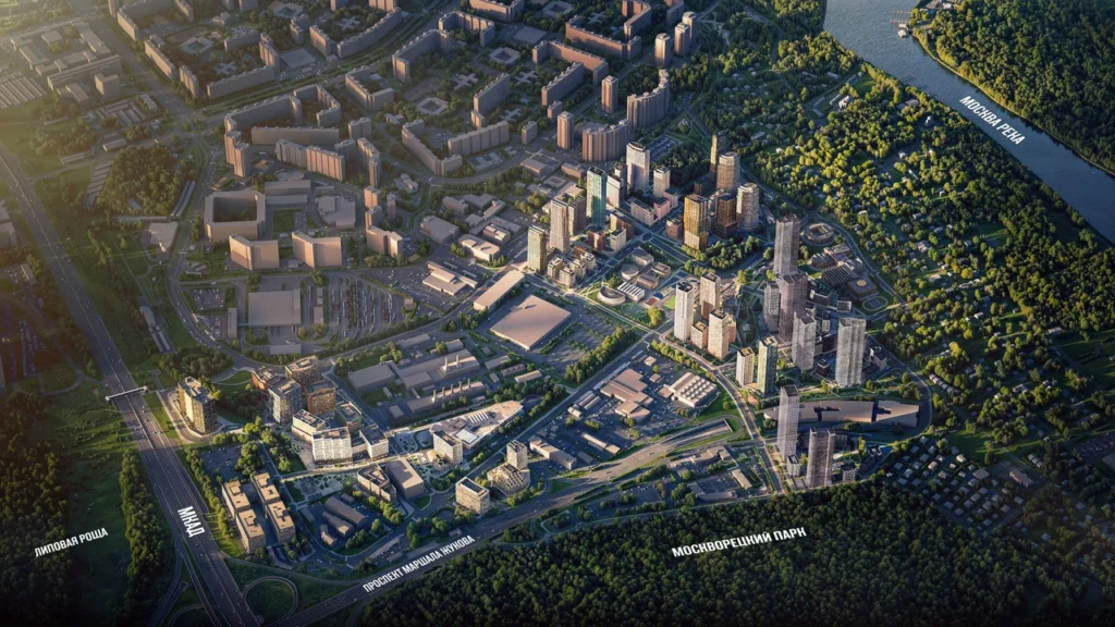 Расположение ЖК на северо-западе в Москве